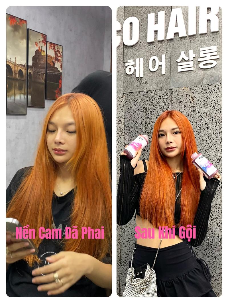 Nền cam đã phai